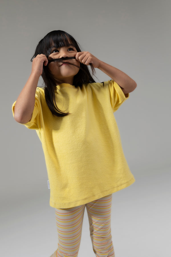 MINGO Mingokids Kinder T-shirt in de kleur geel/honey