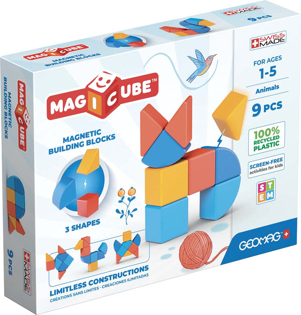 Geomag Magicube recycelte Tiere