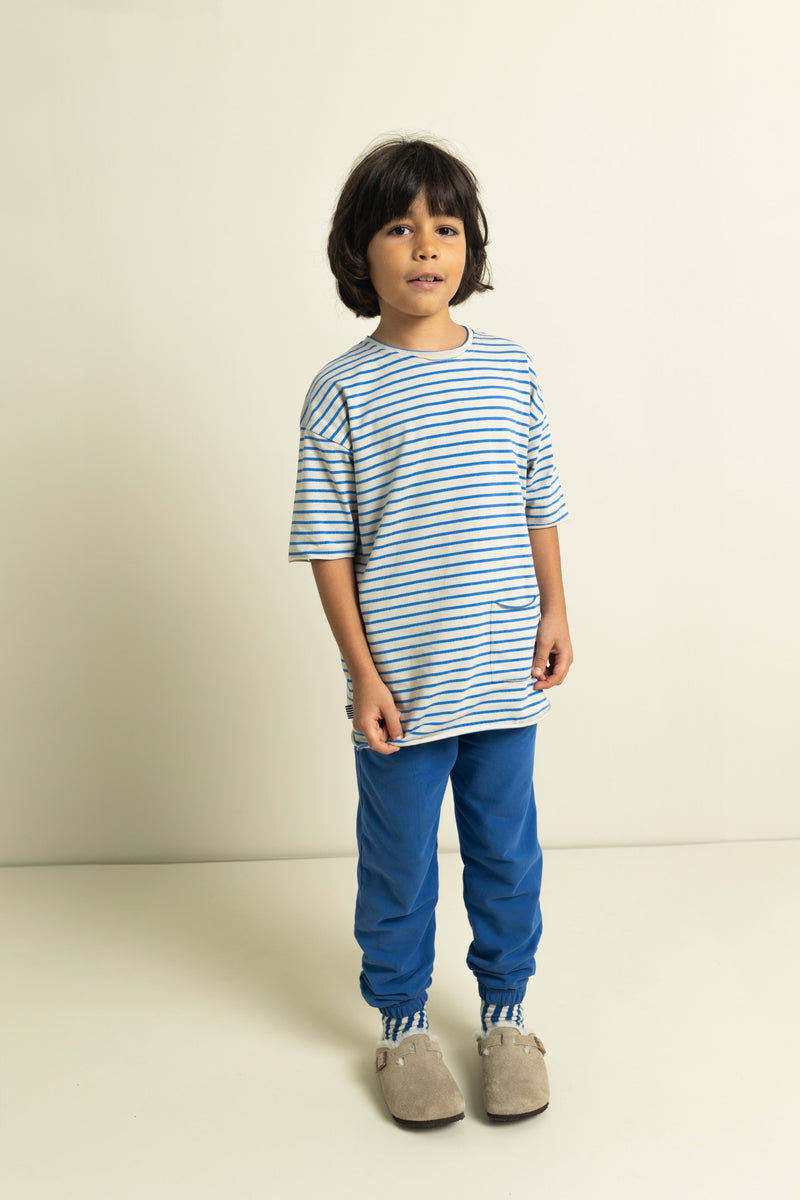 Oversized T-shirt Slate Stripes