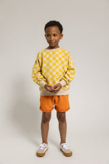 Oversized Sweater Golden Blocks