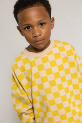 Oversized Sweater Golden Blocks