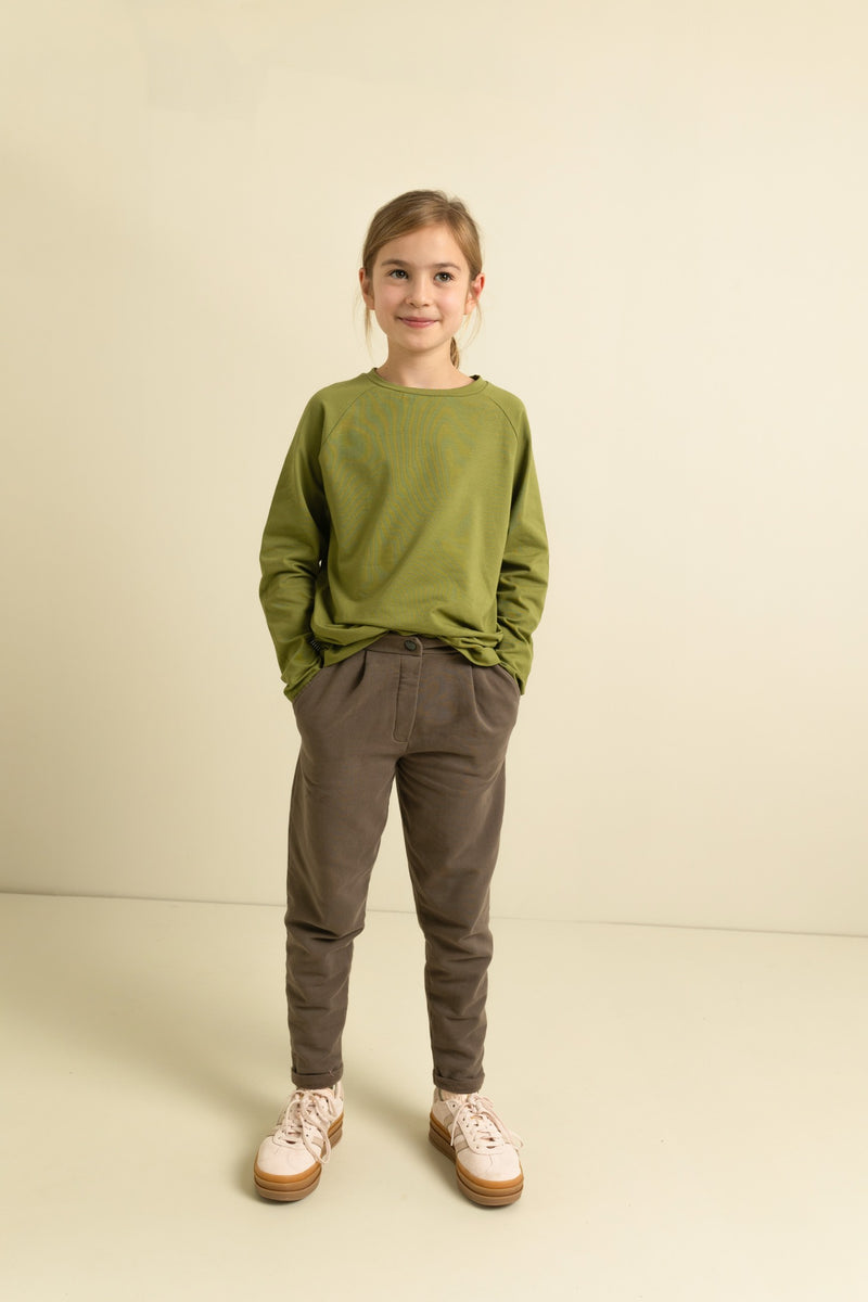 Cropped Chino Slate