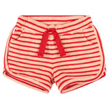 Short Toweling Stripe Pomegranate
