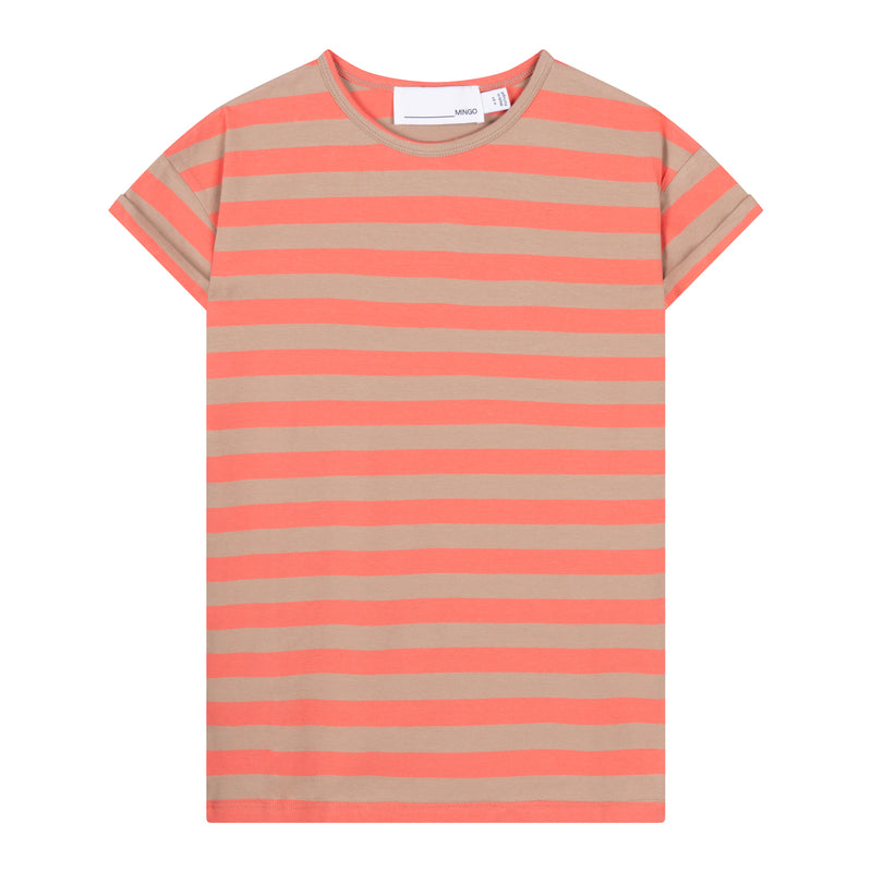 T-shirt Dress Salmon Stripes