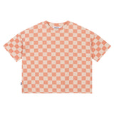 Boxy T-shirt Peach Blocks