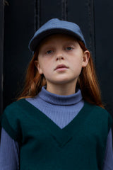 Turtle Neck Rib Blue Mist