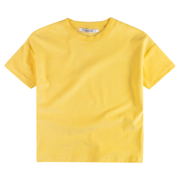 Kinder T-shirt in de kleur geel/honey 