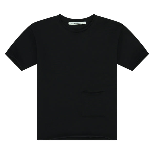 MINGO kinder T-shirt Zwart van bio katoen