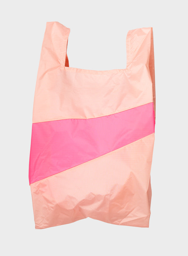 Susan Bijl Shopping Bag tone & Fluo Pink large