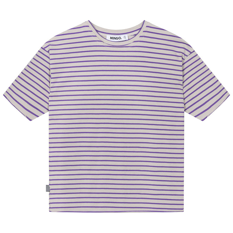 Oversized T-shirt Berry Stripes